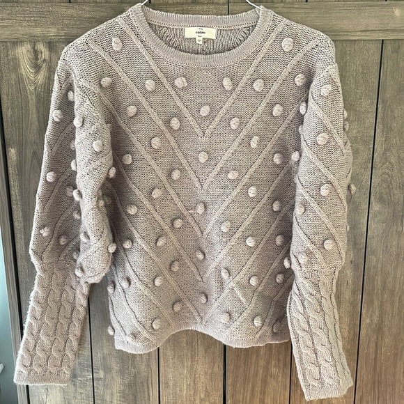 entro Sweaters - Grey Pom Pom sweater